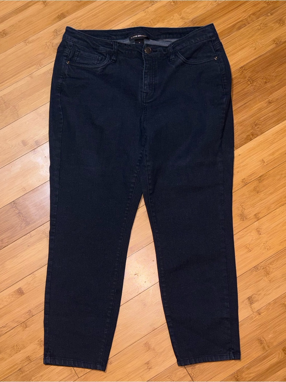 Lane Bryant Women’s Jeans Size 16 Dark Wash Stretch Skinny Ankle Denim Crop